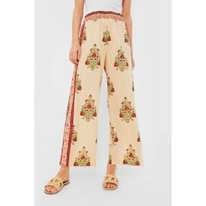 Tuckernuck Floral Print Pants - Cream and Red